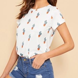 SHEIN Cactus T-shirt